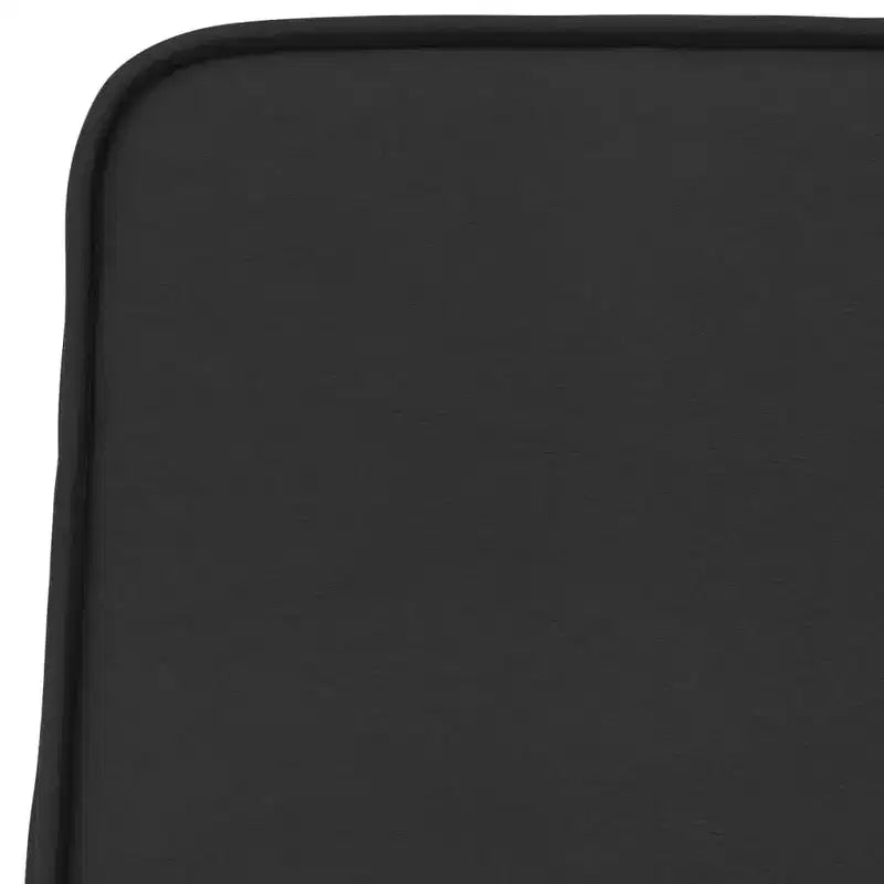 vidaXL Lounge Chair - Black Faux Leather, Metal & Plywood Single Seat Armless Accent Chair for Living Room