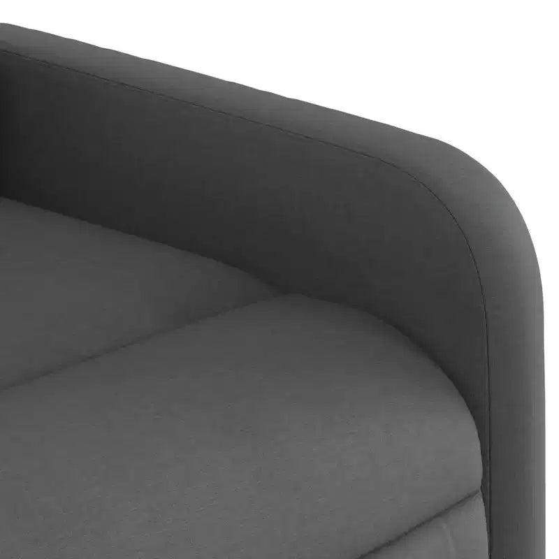vidaXL Dark Gray Fabric Electric Massage Recliner Chair - Motorized Reclining Armchair with Vibration Massage, Comfortable Seating, and Sturdy Frame