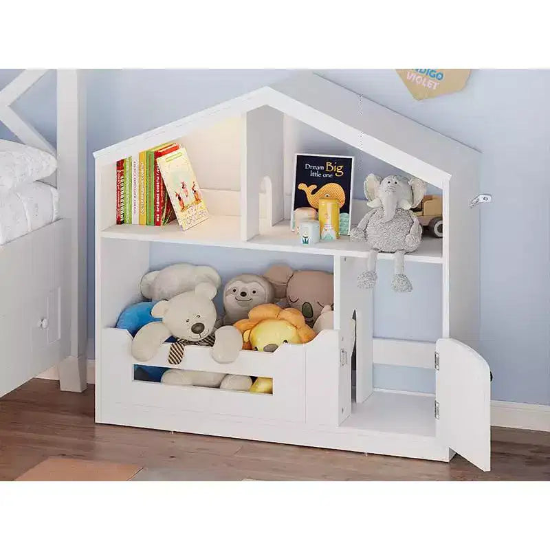 3-Tier Kids Bookshelf, Toy Storage Organizer with Motion Sensor Light, Wooden Book Shelf, Kids Book Rack for Kids Rooms, Classroom, Playing Room