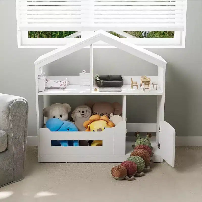 3-Tier Kids Bookshelf, Toy Storage Organizer with Motion Sensor Light, Wooden Book Shelf, Kids Book Rack for Kids Rooms, Classroom, Playing Room