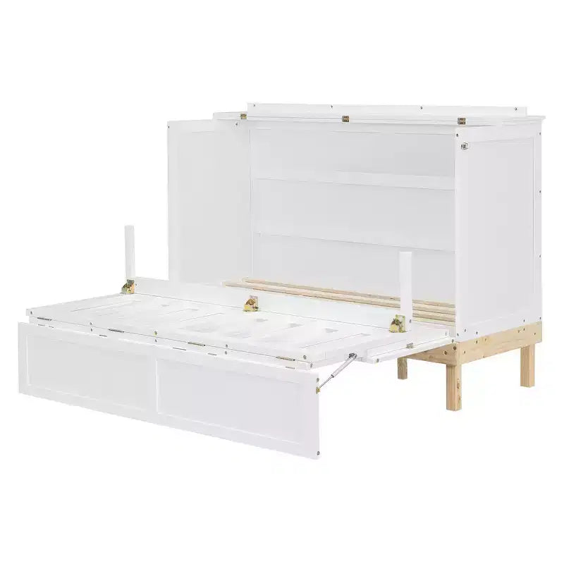 Queen Size Murphy Bed, Space-Saving, Durable Construction, Simple Setup with Hardware