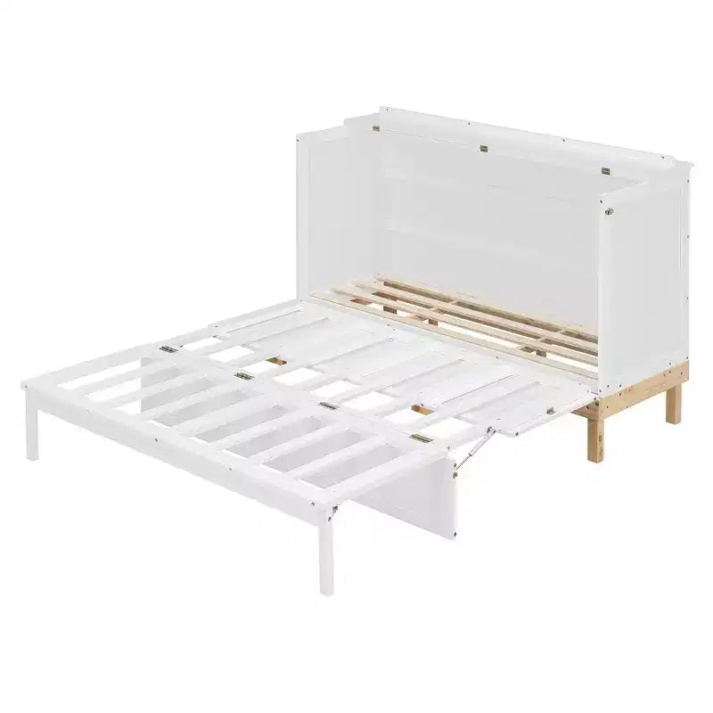 Queen Size Murphy Bed, Space-Saving, Durable Construction, Simple Setup with Hardware
