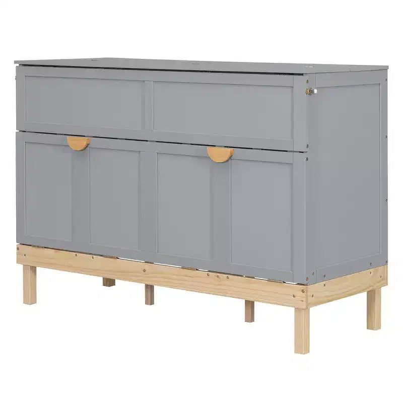 Queen Size Murphy Bed, Space-Saving, Durable Construction, Simple Setup with Hardware