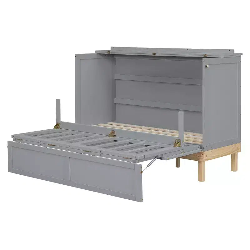 Queen Size Murphy Bed, Space-Saving, Durable Construction, Simple Setup with Hardware