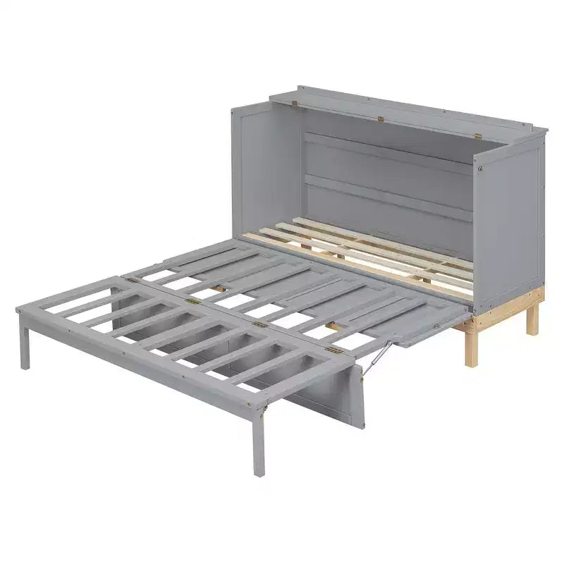 Queen Size Murphy Bed, Space-Saving, Durable Construction, Simple Setup with Hardware