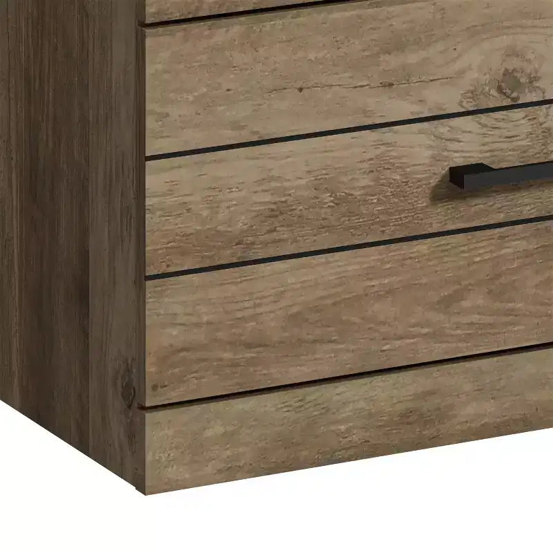 Galano Hamsper 6 Drawer Dresser (Interlock) - Knotty Oak