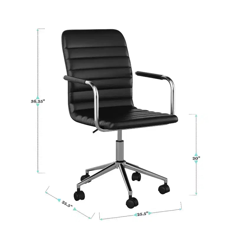 Martha Stewart Taytum Upholstered Office Chair