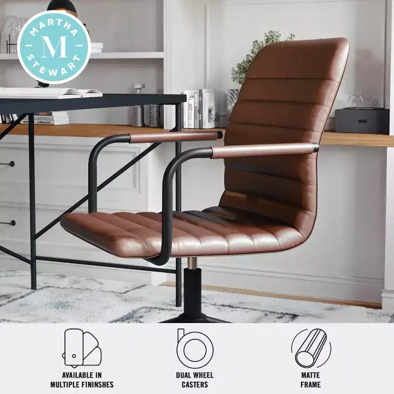 Martha Stewart Taytum Upholstered Office Chair