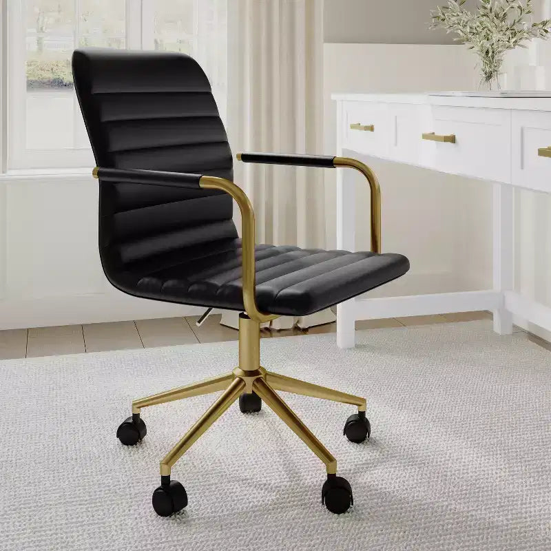 Martha Stewart Taytum Upholstered Office Chair