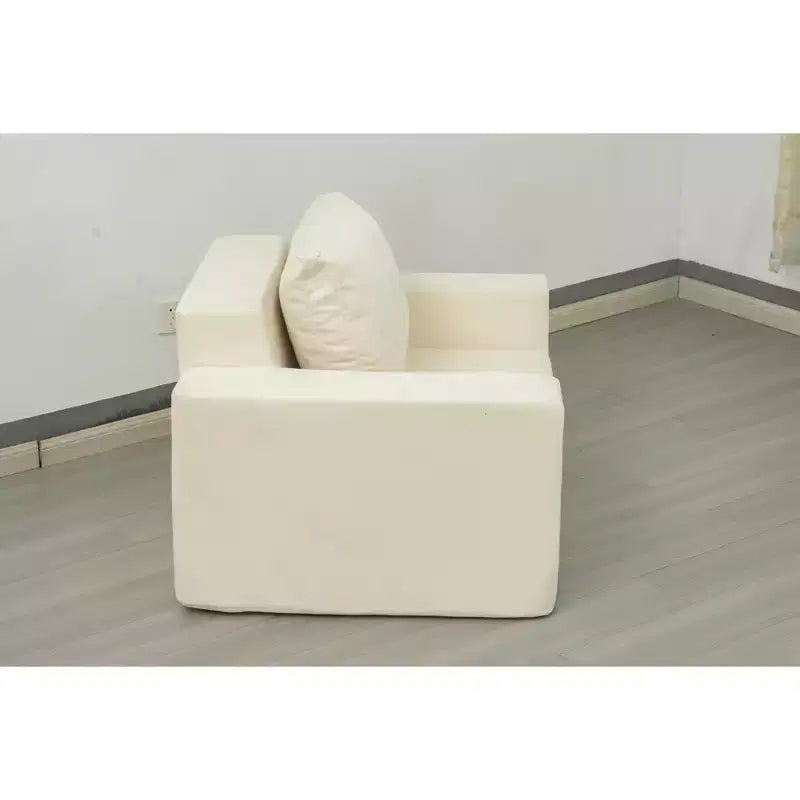 Foam Bean Bag Sofa in a Box with Pillow Large Comfy Couch for Living Room Bedroom or Gaming Area
