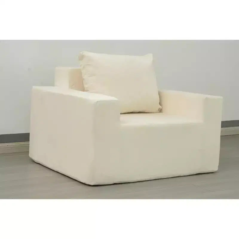 Foam Bean Bag Sofa in a Box with Pillow Large Comfy Couch for Living Room Bedroom or Gaming Area