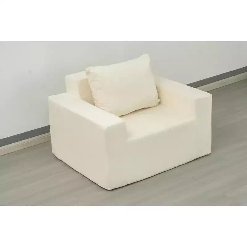 Foam Bean Bag Sofa in a Box with Pillow Large Comfy Couch for Living Room Bedroom or Gaming Area