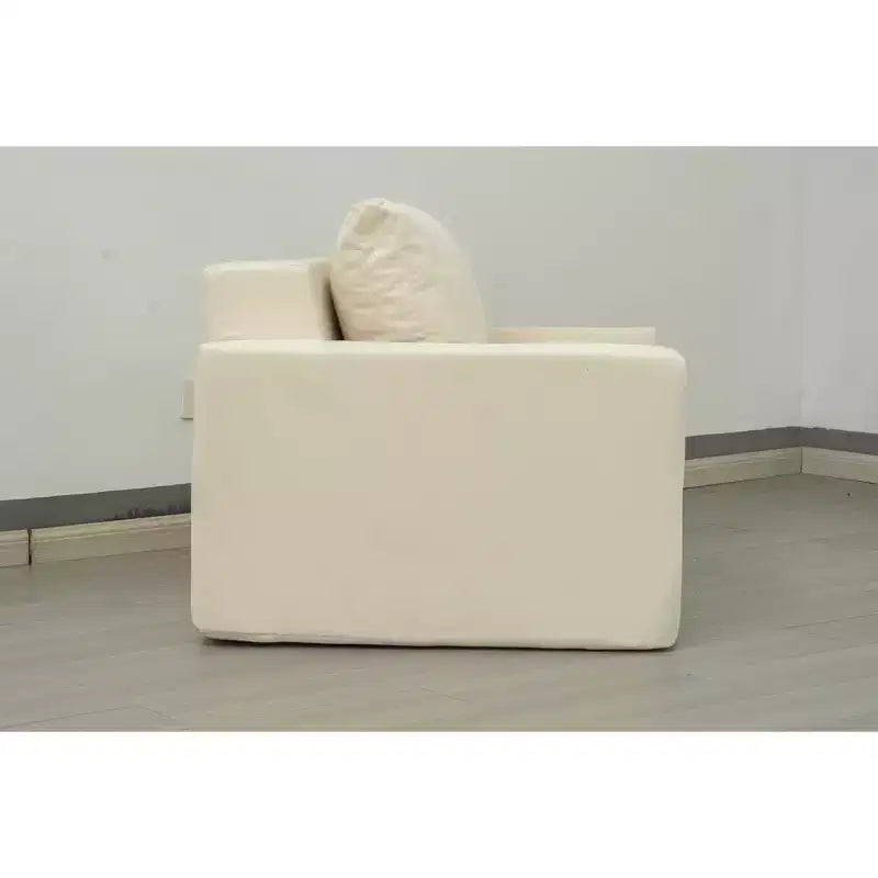 Foam Bean Bag Sofa in a Box with Pillow Large Comfy Couch for Living Room Bedroom or Gaming Area