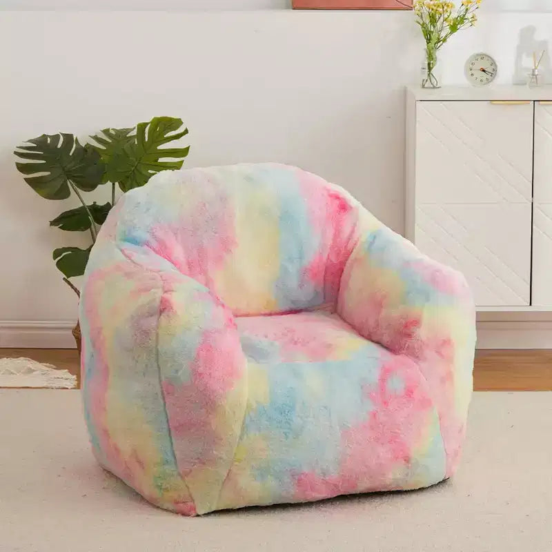 Bean Bag Chair with Filler, Sofa with Foam Filled, Pink Bean Bag Couch Lazy Sofa Adult Beanbag Chair